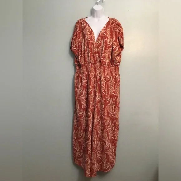 G by Giuliana Coral Floral Dress - Picture 1 of 16
